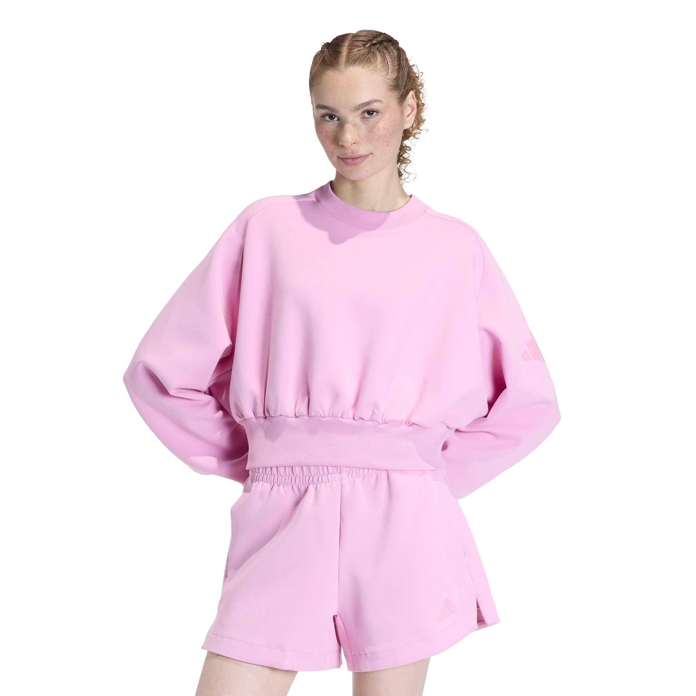adidas dames SOFT LUX SWEATSHIRT, st tropic bloom, L