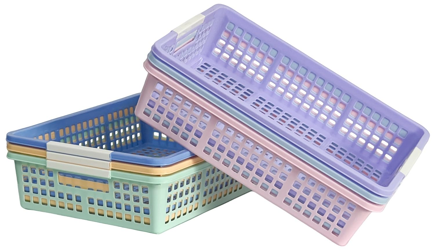 Mixed Color Paper Trays Colorful 6-Pack For Classroom Organization And ...
