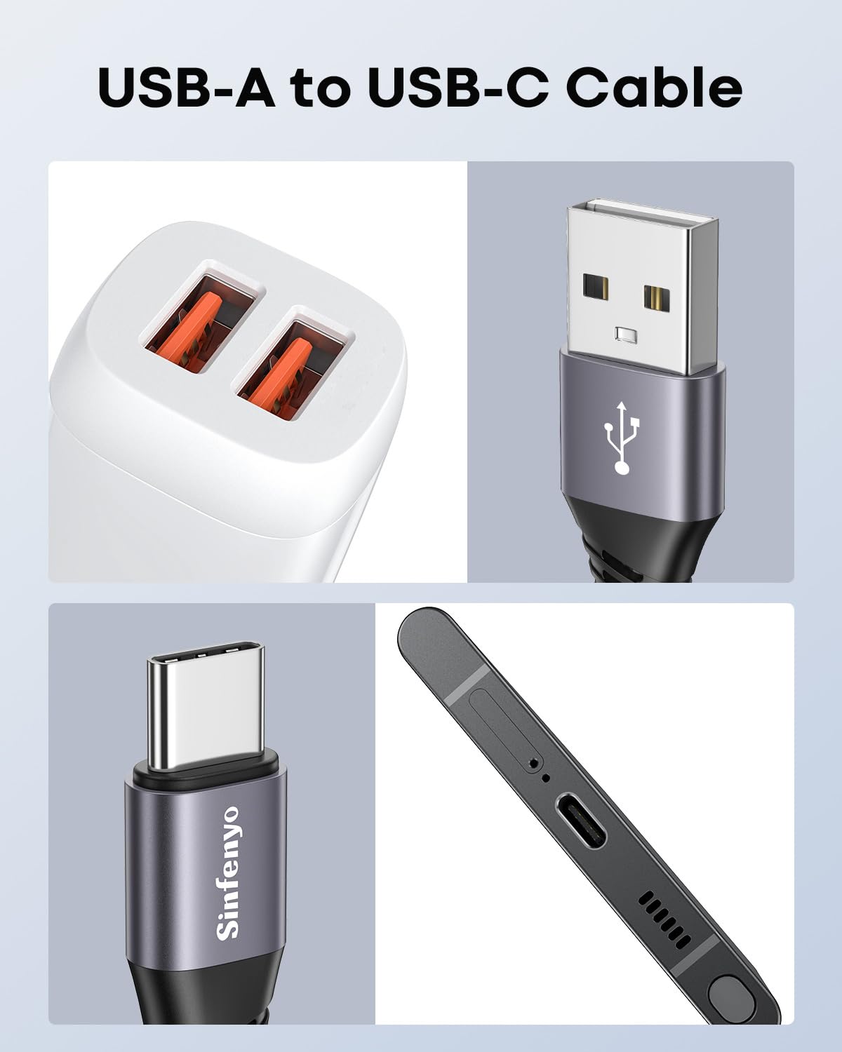 Cavo USB C [2M 3Pezzi],Cavo USB Type-C Caricabatterie Cavetto Ricarica Rapida Filo Caricatore Carica per Samsung Galaxy S23 S22 S21 S20 S10 S9 S8 Note 20 10,Xiaomi Redmi Note 8T 7 8 9 Pro,MI 12 11 10