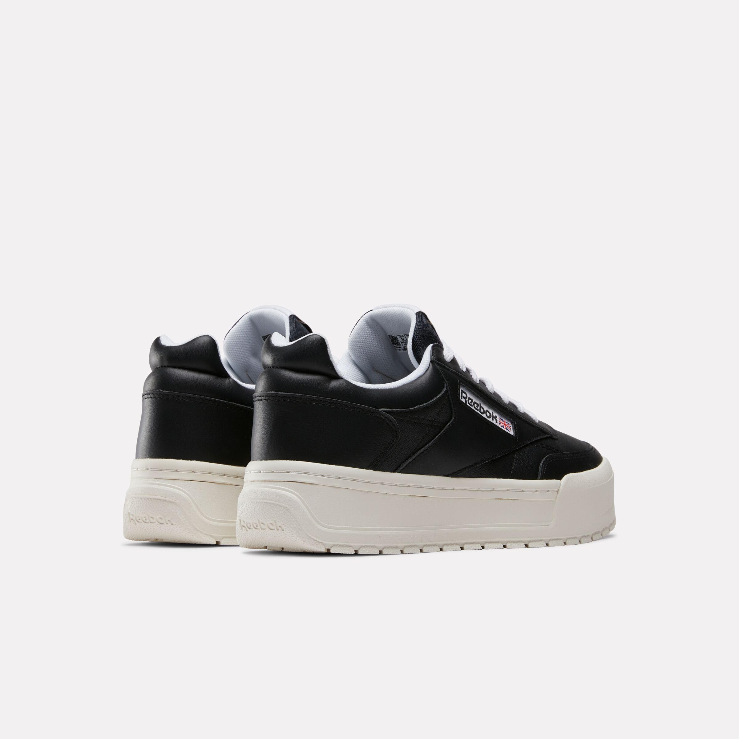 Reebok Unisex Club C Megacourt Tennisschuhe, Schwarz, Kreide, Weiß, 42.5 EU – Ansicht 2