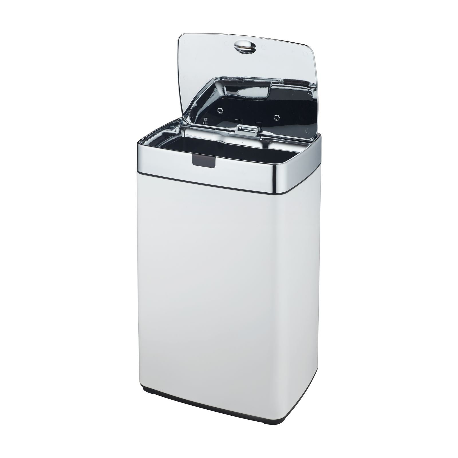 Dihl 35L Iris White with Chrome Lid Rectangle Stainless Steel Auto