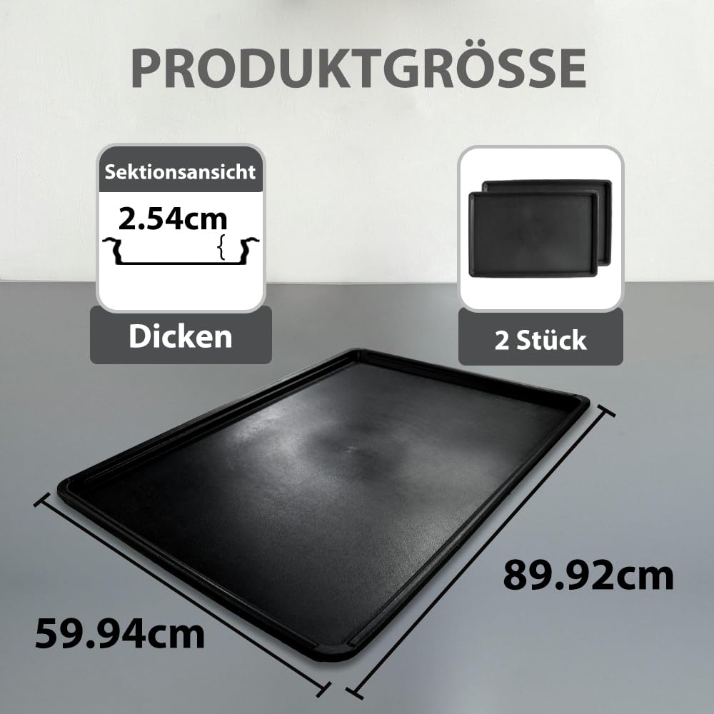 Universal Auffangwanne, 90x60cm Universal Fettwanne Mit Auffangwanne,öLauffangwannegroßE,Auffangwanne,Auffangwanne,öLauffangbehäLter Kunststoffwanne Plastikwanne ,Auffanghilfe FüR öLwechsel (2pcs)