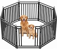 Vista 9 de Valla para perros para exteriores e interiores, 40 pulgadas de altura, 16 paneles de corral para perros grandes, medianos y pequeños, corral
