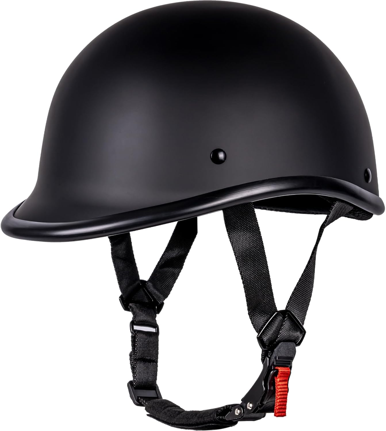 Motorcycle Helmet Half Shell Hawk Style Helmets Compact Lightweight Open Face for Motorcycle Street Bike Cruiser Moped - DOT Approved (Matte Black