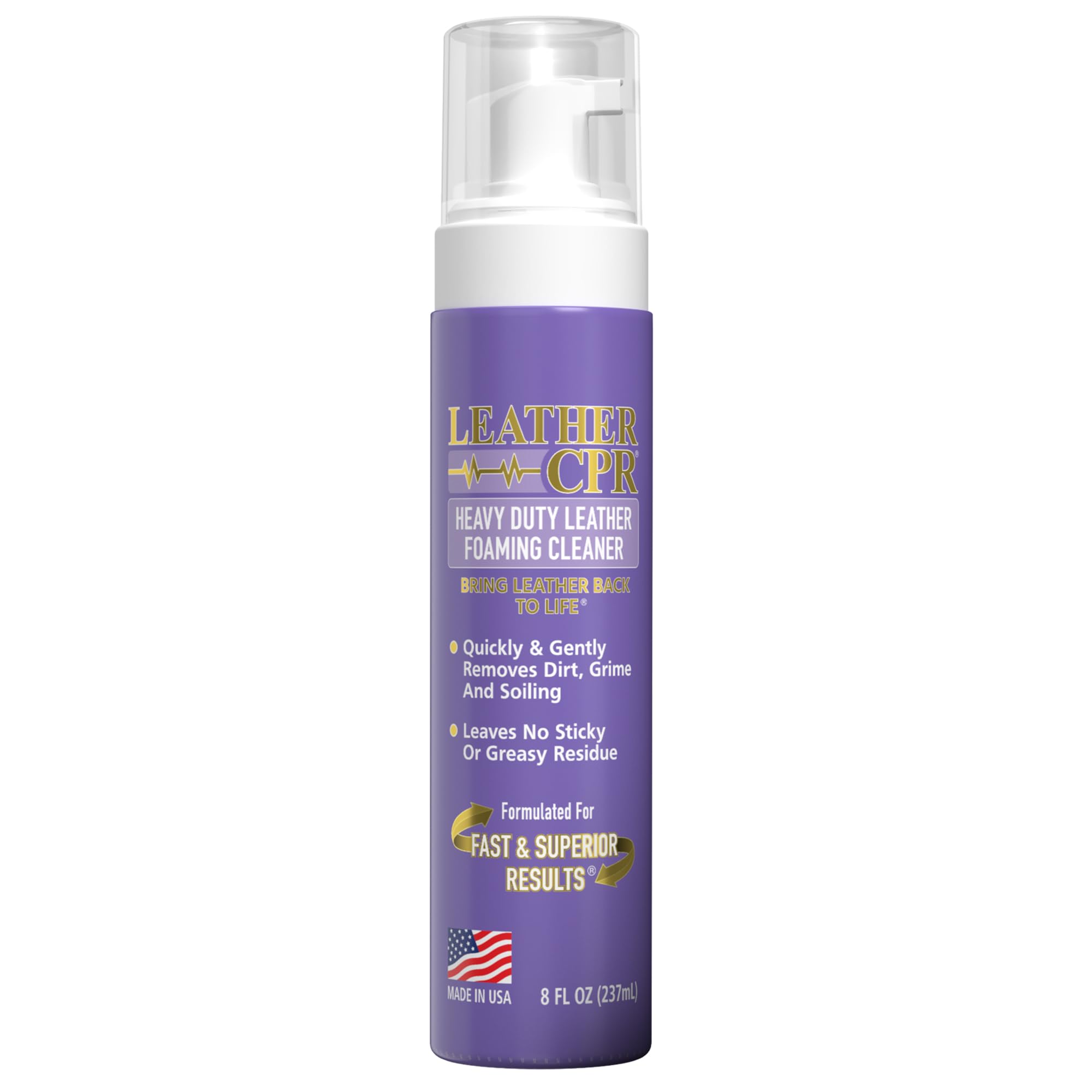 Amazon.com: Leather CPR Heavy Duty Leather Foaming Cleaner - 8 oz