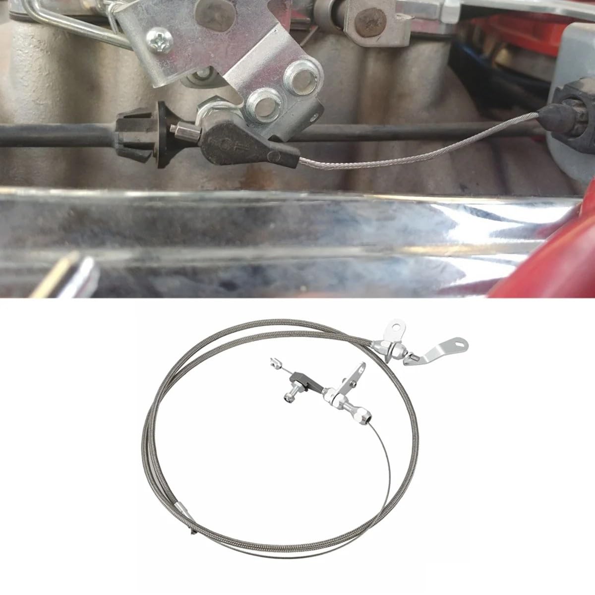 Motocyklowe kable napędowe Do akceleratora gazu FordC4 MustangF150 Ranchero | Linka przyspieszenia Kickdown Trans