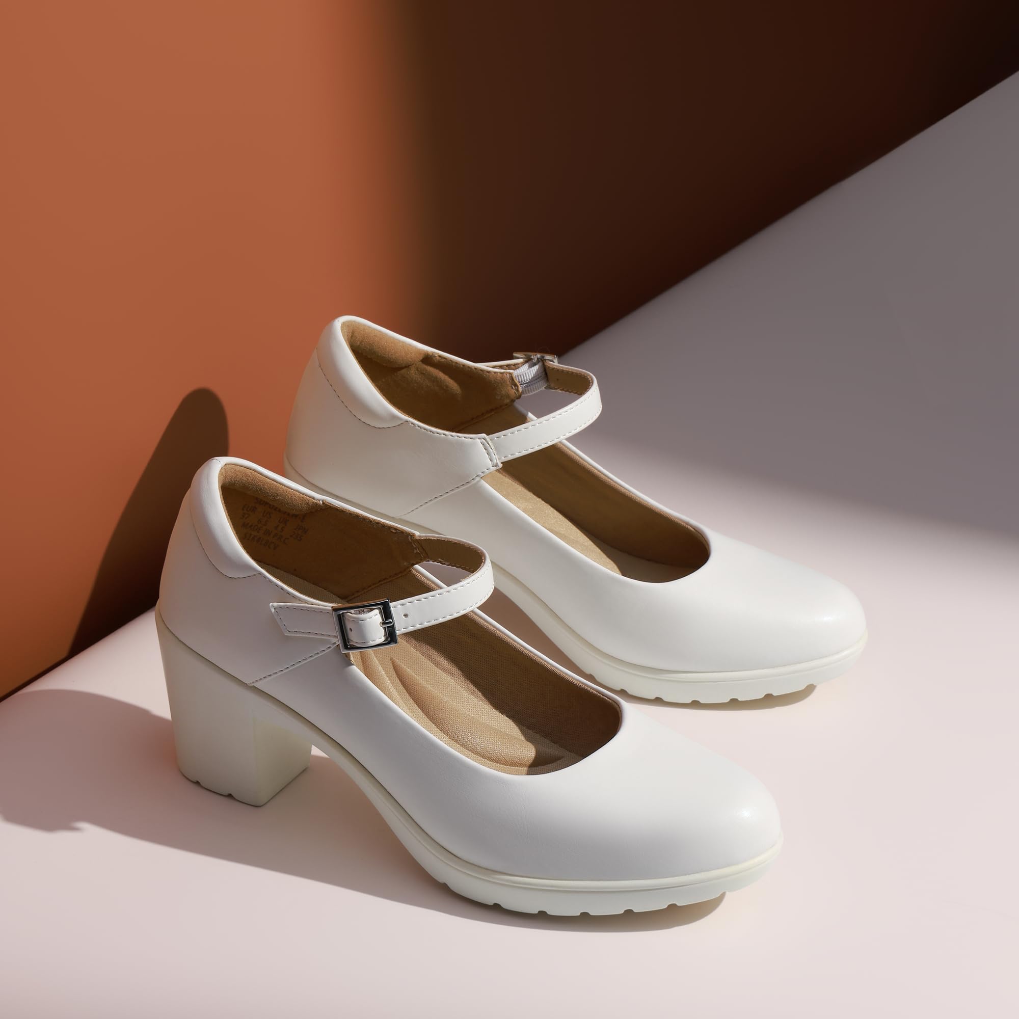 DREAM PAIRS Scarpe Décolleté con Tacco Alto Mary Jane Scarpe con Tacco Eleganti Comode da Donna