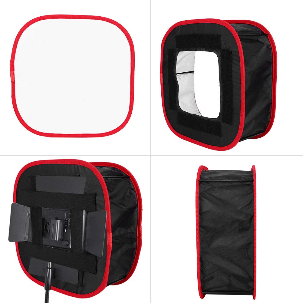 Tbest Difusor de Panel LED, Accesorios de Flash de Estudio, Accesorios de Fotografía Plegable, Cuadrado LED, Difusor de Luz de Vídeo, Difusor de Softbox