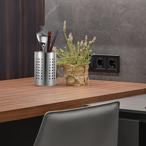 Miniatura 7 de DOITOOL 2 soportes para utensilios de cocina de acero inoxidable para encimera y cucharas, soportes para palillos, cuchara y tenedor para