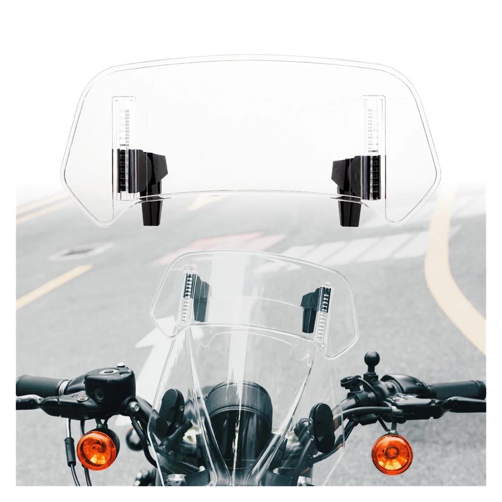 Spoilerscheibe Passend für BMW R1250GS R1200GS Erhöhen Verlängerung Windschutzscheibe Motorrad Deflektor Einstellbar Luftabweiser
