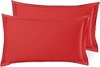 Vista 86 de Nestl Juego de 2 fundas de almohada suaves de microfibra de doble cepillado, fundas de almohada de cama prémium estilo hotel, con brida decorativa