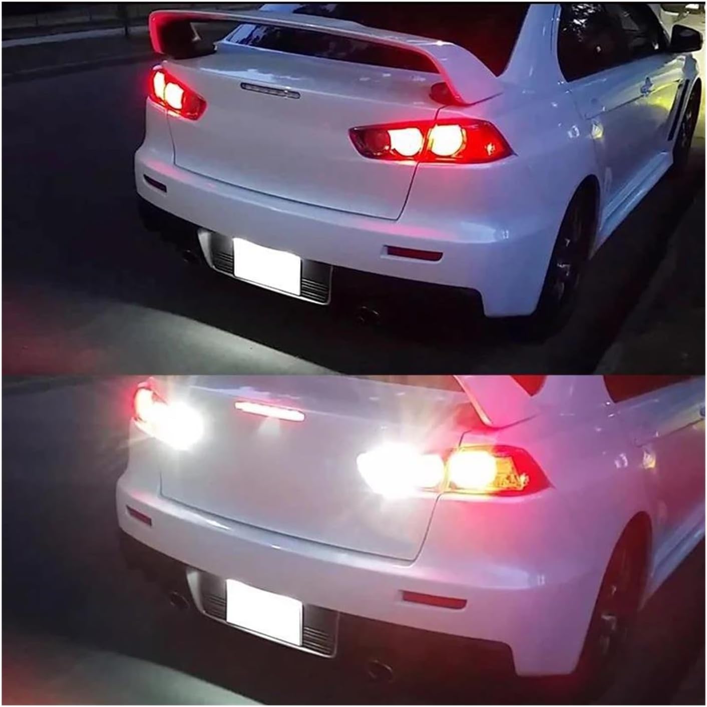 サイドマーカー ランプ に適合する ランサー 2003-2017 LED ナンバープレートライト テールタグランプ(Ice Blue