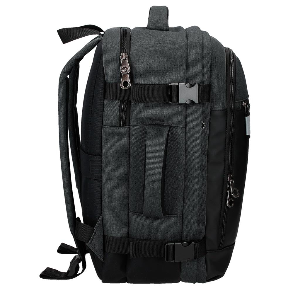 Pepe Jeans Jarvis Maleta de Cabina Verde 25x40x17 cms Piel Sintética y Poliéster 17L 1 kgs Equipaje Mano by Joumma Bags