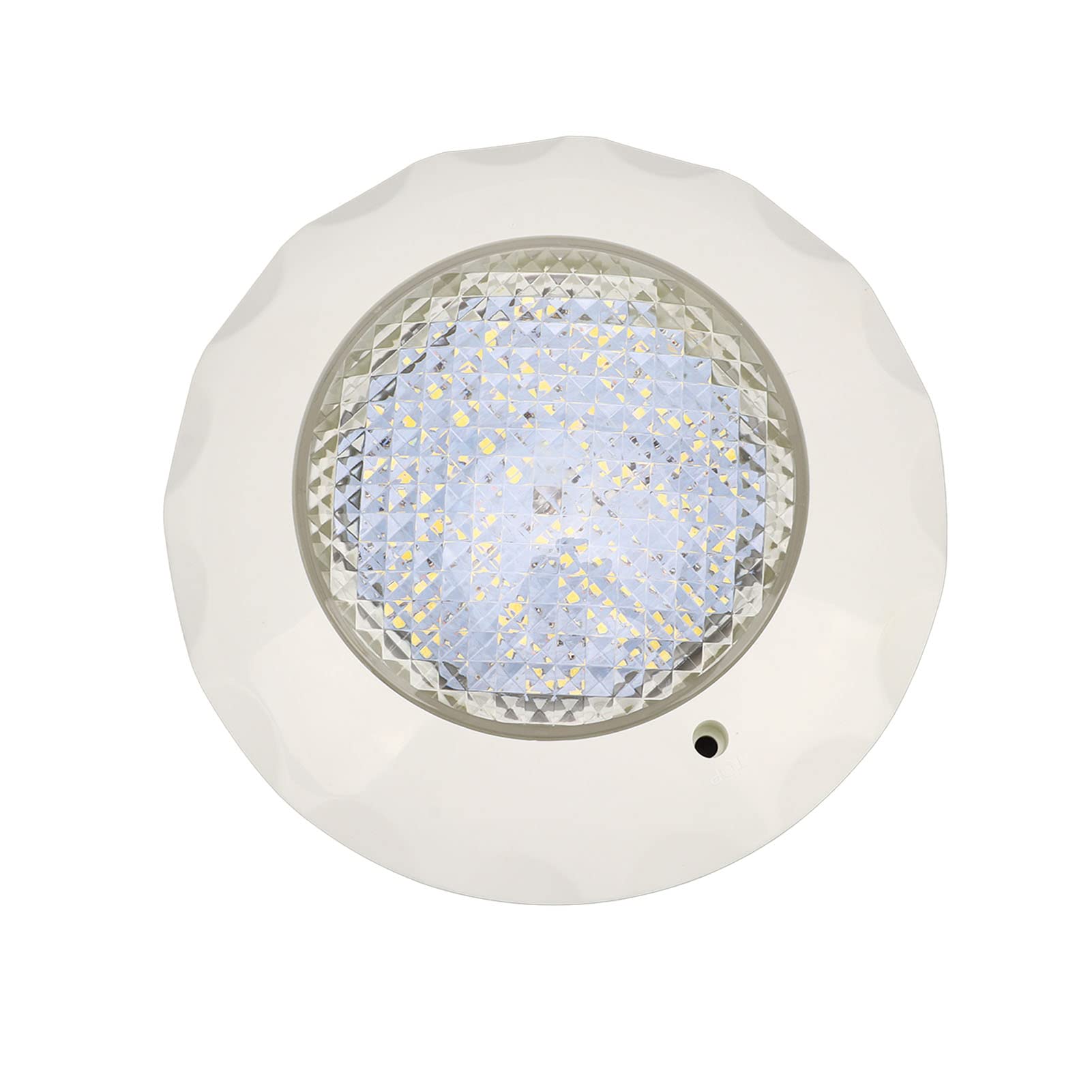 Aramox LED-Poolleuchte, ABS-PC, Unterwasser-LED-Licht, AC 12 V, 15 W, IP68, mit Wandmontageplatte, mit Epoxidharz Gefüllt, 50.000 Stunden, Weiße Poollampe für Schwimmbäder, Brunnen, Teich, Aquarium