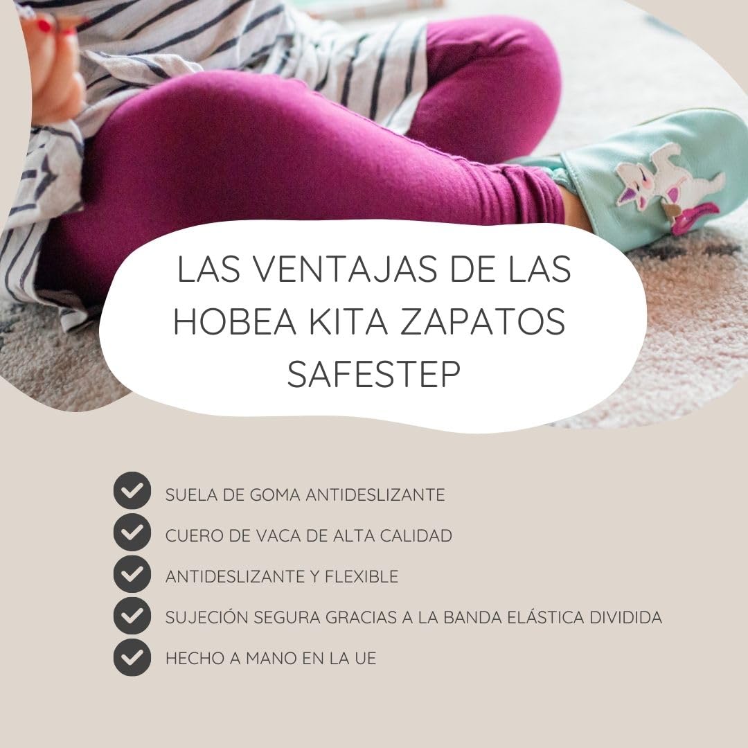 HOBEA-Germany Kita zapatos Safestep, zapatillas para niños, zapatos de cuero