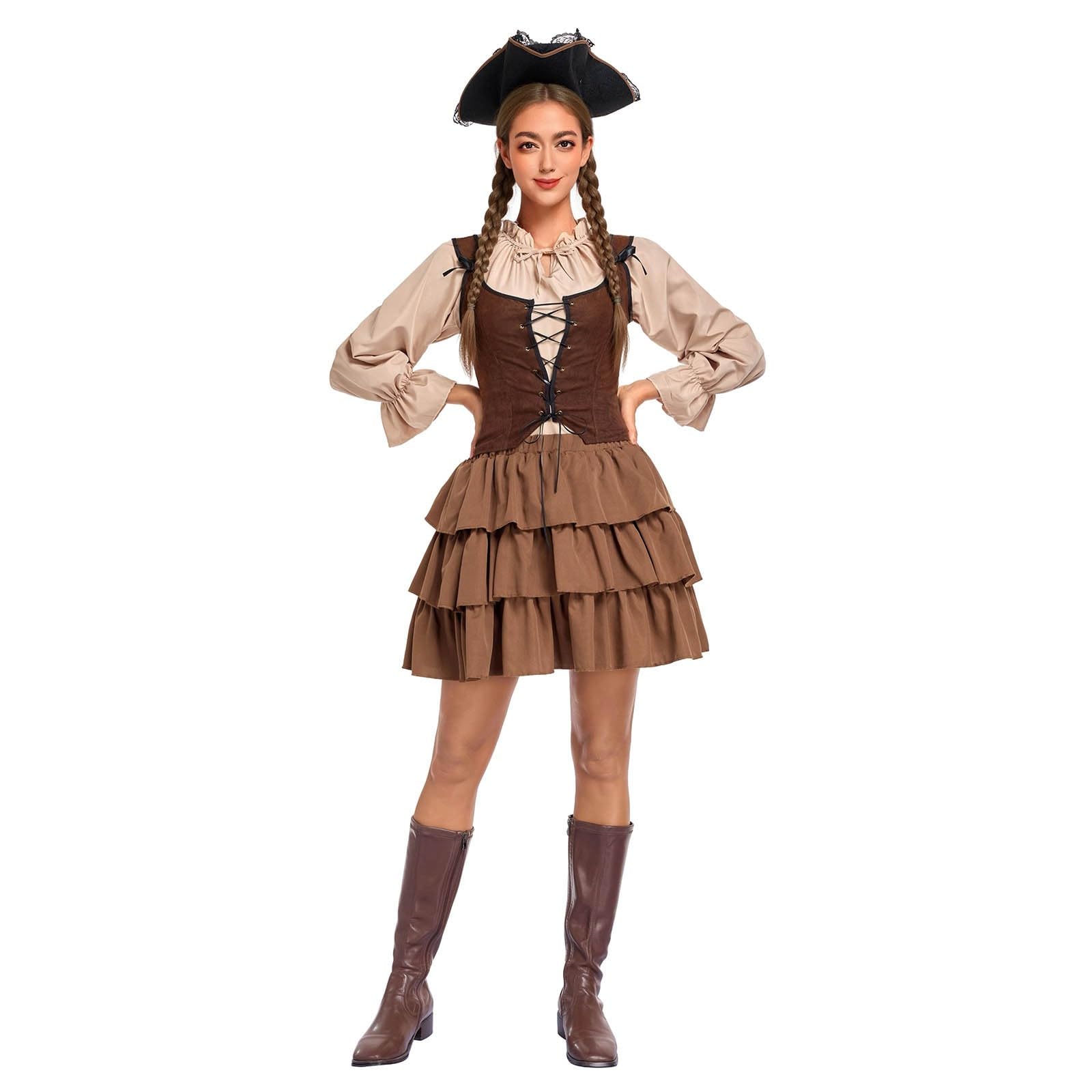 MaNMaNing Oberteil für Damen als Kostüm für Feste Freizeit und Feiern im modernen Schnitt aus weichem Stoff mit guter Passform