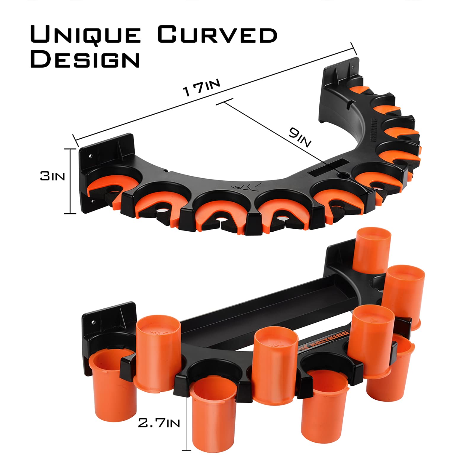 KastKing Rod Rack - Line Spooler for 10 Rods -7