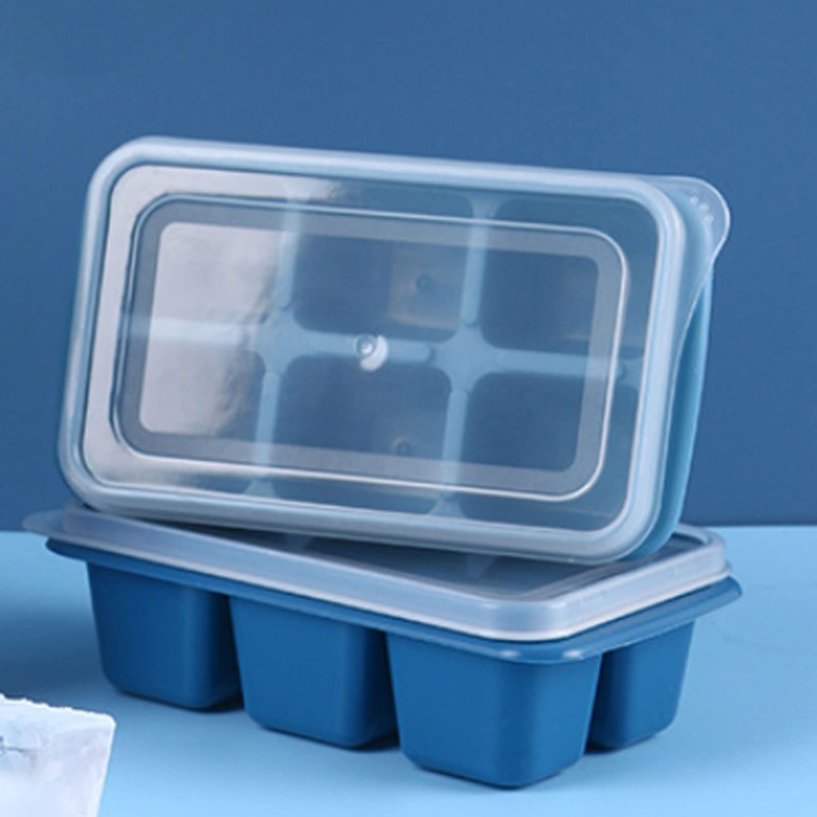JINGYAN Stampi per ghiaccio Ice Cube Mold Household Silicone Tray Refrigerator Box Small Reusable