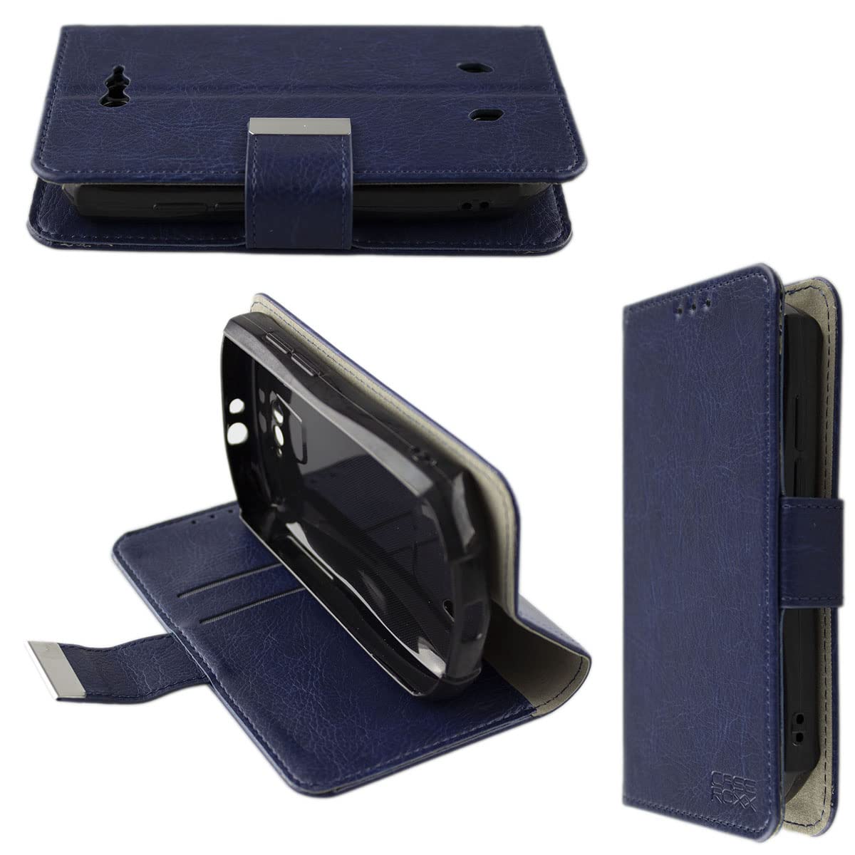  Caseroxx Bookstyle Handytasche für Unihertz Titan Pocket - Klapphülle, Kreditkartenfach, Magnetverschluss & Rundumschut