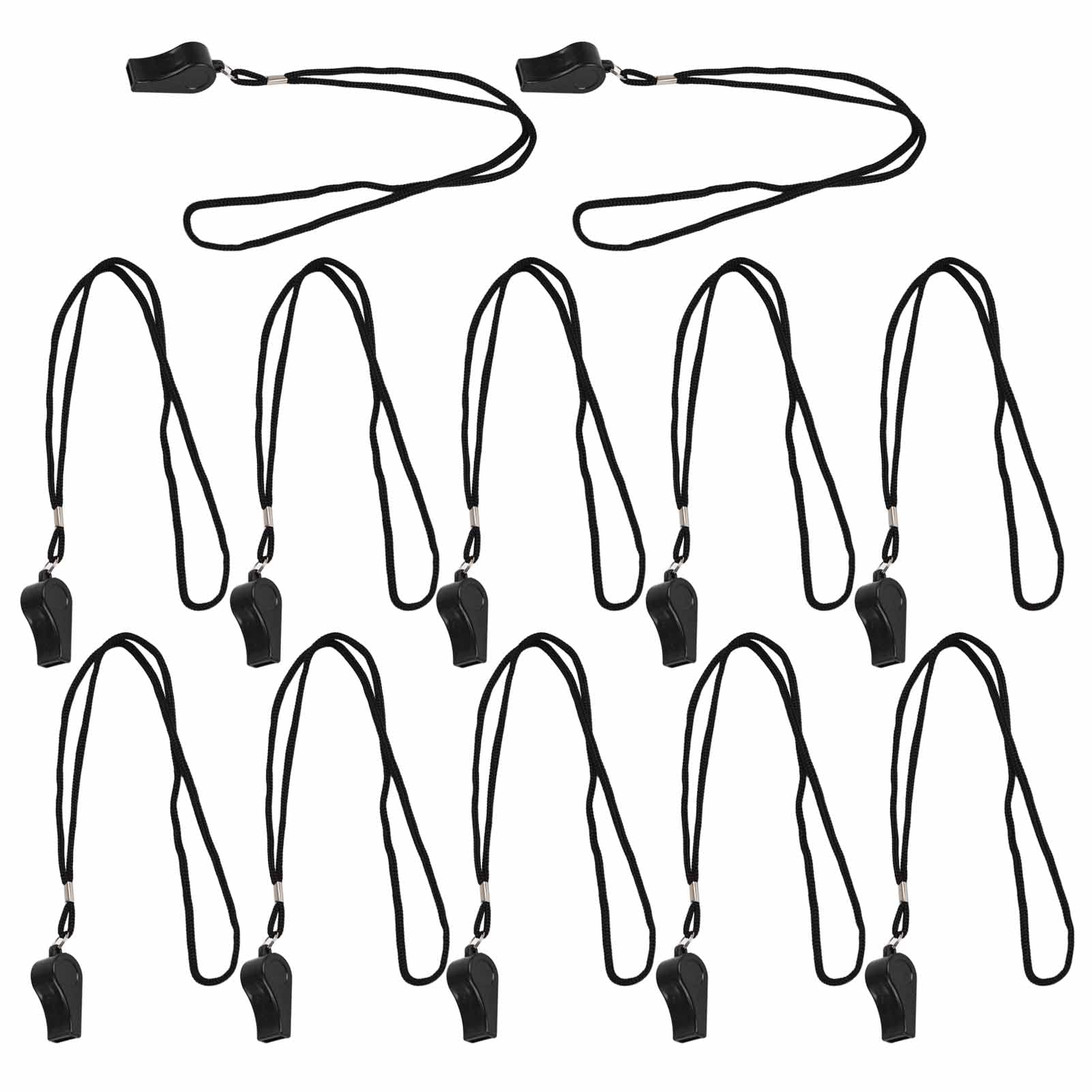 12pcs Whistle, Sports Whistles Plastic Whistle Whistle with Lanyard Loud Crisp Sound Whistles Referee Whistle Emergency Whistle for Training
