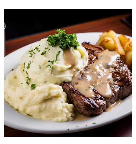 Miniatura 7 de Kinder's Prime - Filete con ajo negro y trufa (7.9 onzas) y cebolla caramelizada para hamburguesa (7.9 onzas) con bolígrafo Bryant Desai Supplies