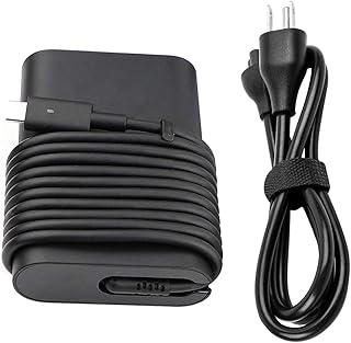New 65W Type C AC Charger Adapter Cord for Dell LA65NM170, DA30NM150, LA45NM150, 02YKOF, Dell XPS 12 9250, Dell Latitude 11 5175 5179, Latitude 13 7370 7390 2-in-1, Latitude 14 5490 7490 Laptop