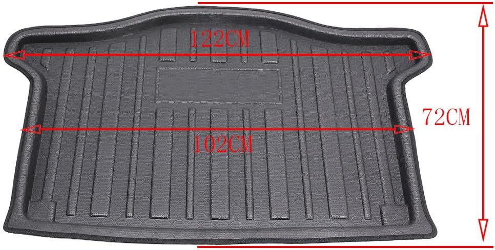 GZYF Cargo Liner Rear Cargo Tray Trunk Floor Mat Waterproof Protector for 2014-2017 for Honda/for Jazz Hatchback (GK5), Black