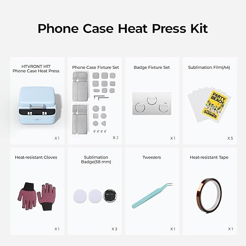 Miniatura 6 de HTVRONT Máquina de prensa de calor para fundas de teléfono, máquina de prensa de calor al vacío para fundas de teléfono, prensa de sublimación para