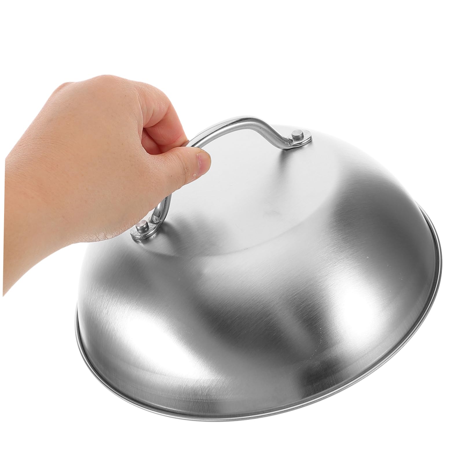POPETPOP Kit Accessori Coperchio in Acciaio Inossidabile con Pressa per Grigliate Outdoor e BBQ