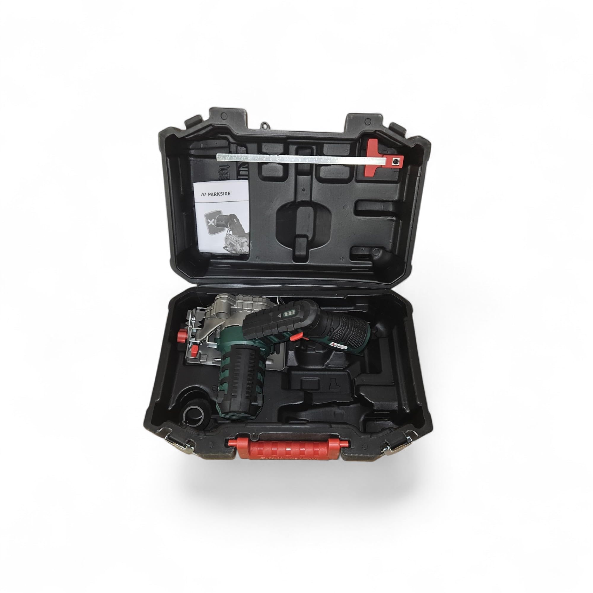 Parkside sega circolare a batteria PHKSA 12 X12 V, blocco albero, in valigetta (senza batteria e caricatore)