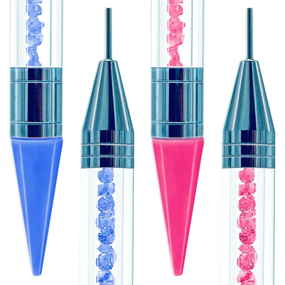 Diamond Painting Pens, 2 Pack, No Wax Needed, Self-Stick Drill Pen, Specialty Design, DIY Painting with Diamonds Accessories Kits