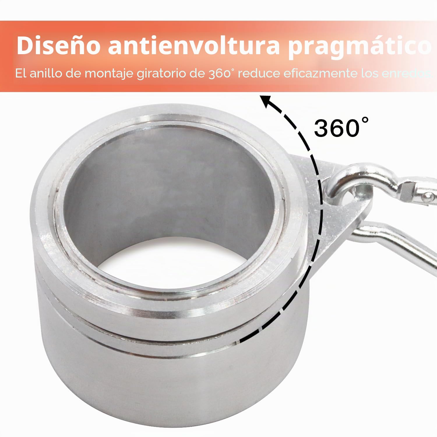 Anley - Juego de anillos de montaje para mástil de bandera de aluminio de 1,25", ideal para mástil de bandera de 1-1/4" de diámetro y bandera con 2 ojales (plata, 2)