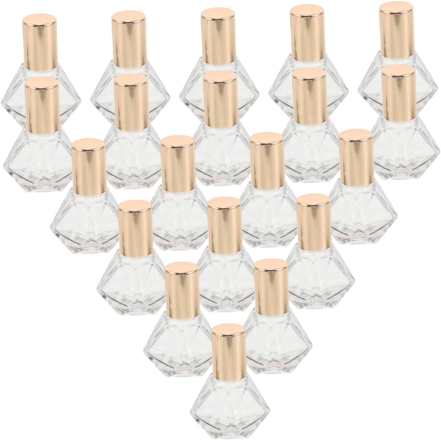 36pcs 8ml Glass Roller Bottles for Essential Oils Aromatherapy Oil Roller Perfume Refillable Containers with Steel Balls and Gold Caps for Travel and Personal Care