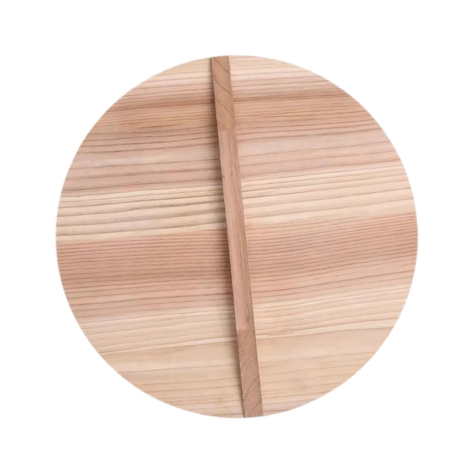 LIXSAZSE Durable Wooden Lid Cover Handcrafted Lightweight Option Provides Strong Heat Resistance To Prevent Scalding In Kitchen Wok Lid Cover Kitchen Tool Pot, 24cm