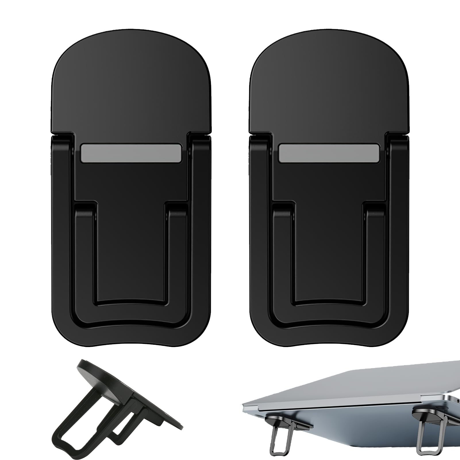 Aazon.co: Notoke 2 PCS Portable Keyboard Riser, Adjustable Black Laptop Keyboard Stand With 2