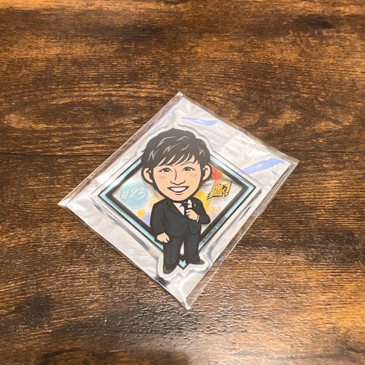 ホークス 若鷹ガチャ 周東 アクリルバッジ 若鷹ガチャ BIG缶バッジ