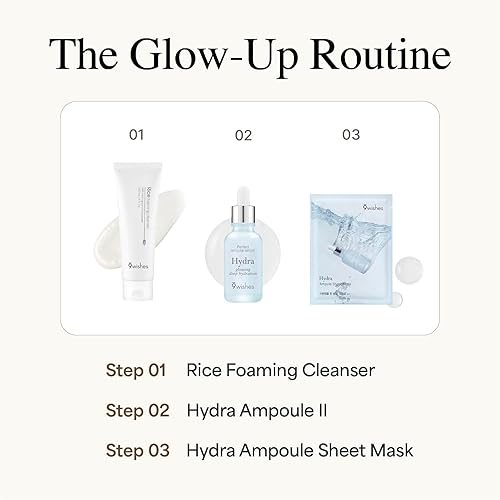 Miniatura 8 de 9 wishes Limpiador espumoso de arroz, limpiador de poros con polvo de arroz real para exfoliación suave y eliminación de puntos negros, cuidado de