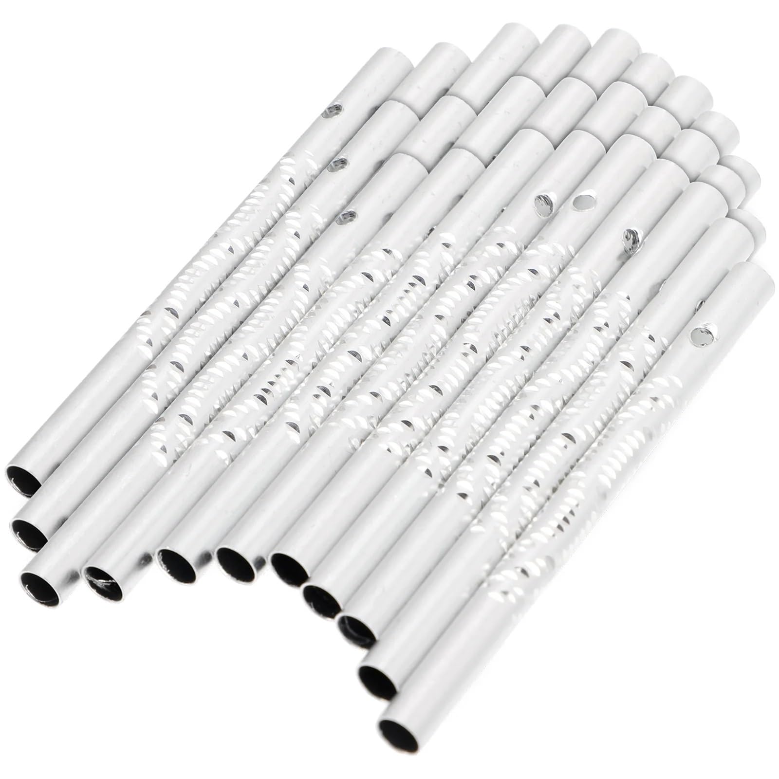 Aluminium Wind Chime Tubes 100pcs Metal Wind Chime Tubes DIY Kit, Aluminum Replacement Parts for Outdoor Decor