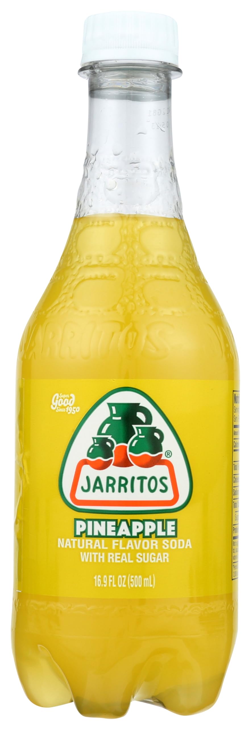 Drink, Pineapple, 16.9 Ounce (Pack of 24) by Jarritos – 16.9 Fl Oz, Yellow