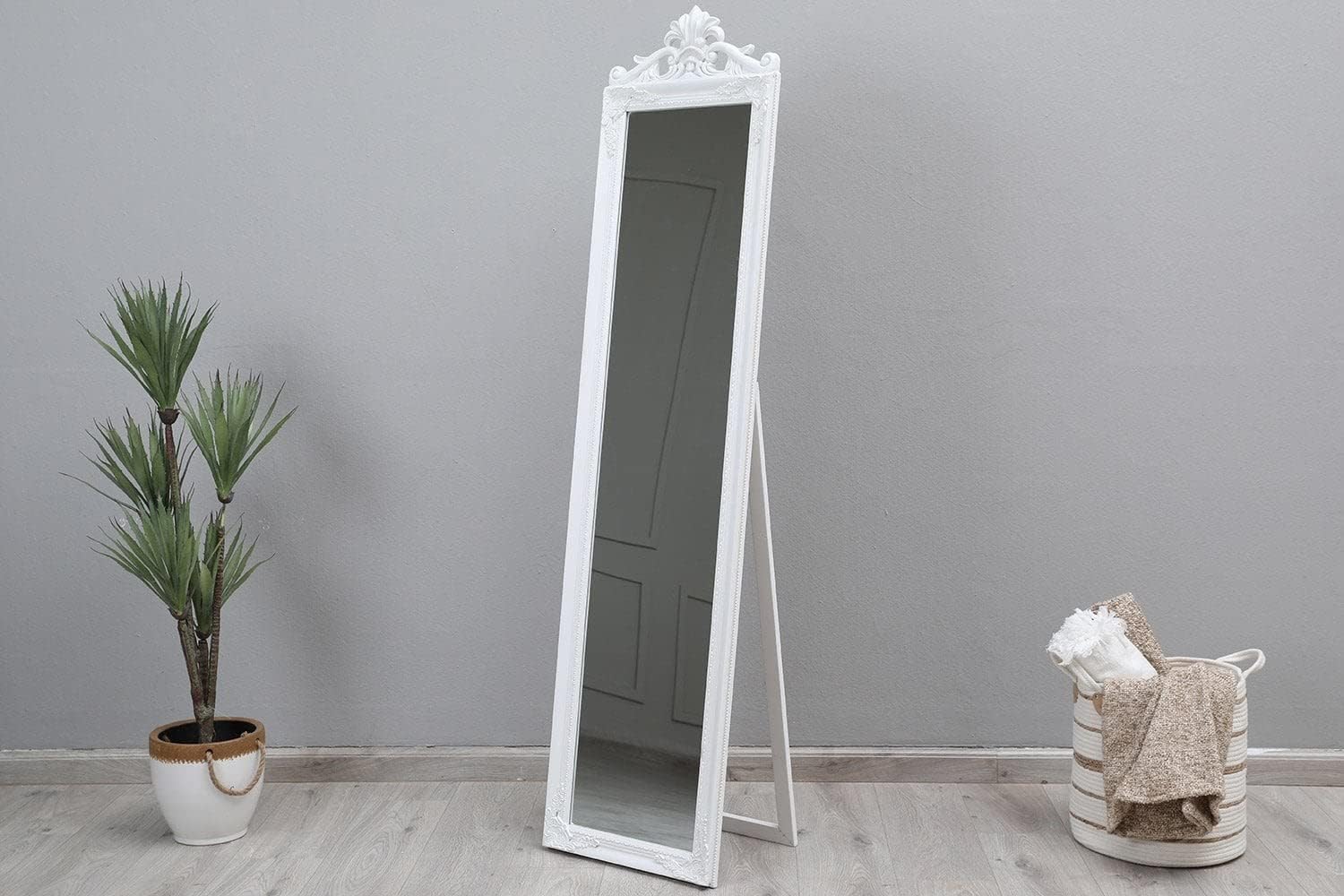 Tahira Cheval Mirror 44X180 cm- White