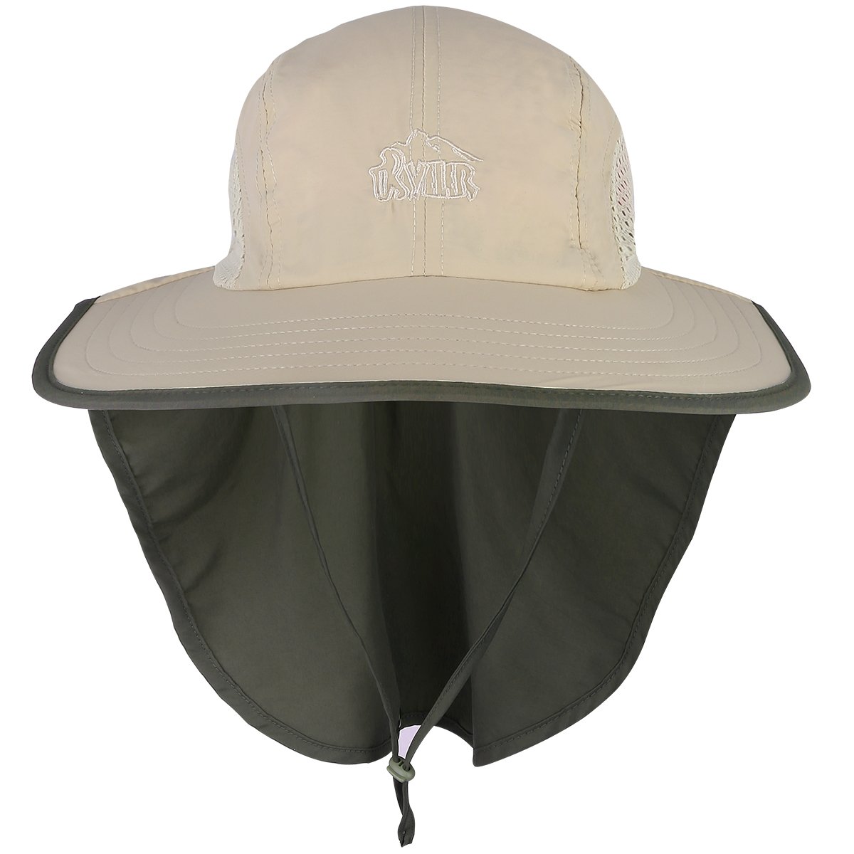 G4Free Outdoor Sun Protection Fishing Cap with Neck Flap, Packable Wide Brim Anti-UV Sun Hat UPF for Travel Fishing Camping Hiking Hunting Safari for Men and Women