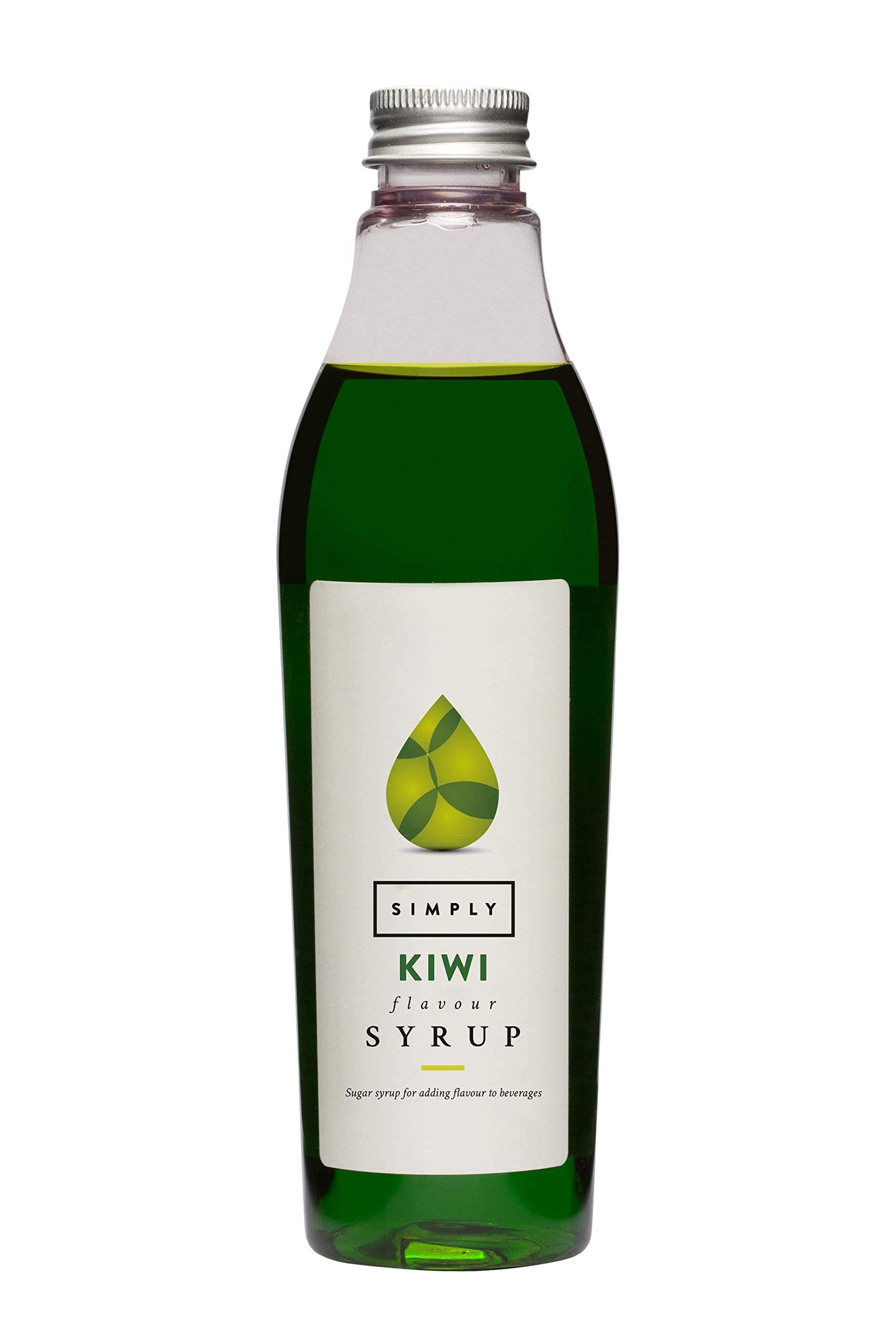 Simply Kiwi Syrup, Vegan & Nut Free Flavoured Syrup for Coffee, Cocktails & Baking (250ml)
