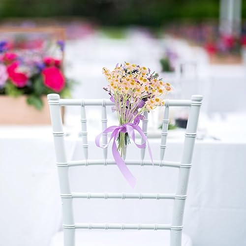 Miniatura 4 de HOMSFOU Decoración de mesa de comedor, 1 ramo de margaritas artificiales de manzanilla, flores de margarita falsas, tallos de flores de manzanilla