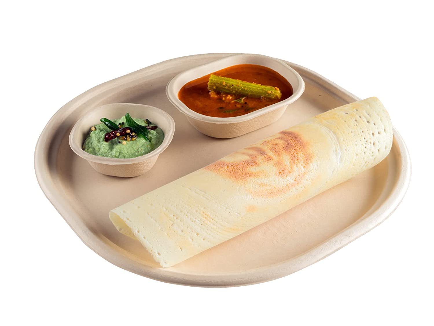 Vissage 100% Biodegradable Ecofriendly 11IN Square Disposable Plate : Pack of 25 — Amazon image 2