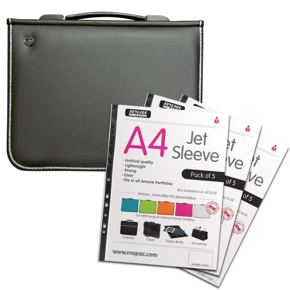 Premier Portfolio with Jet Sleeves (5 Pack) (15, A4)
