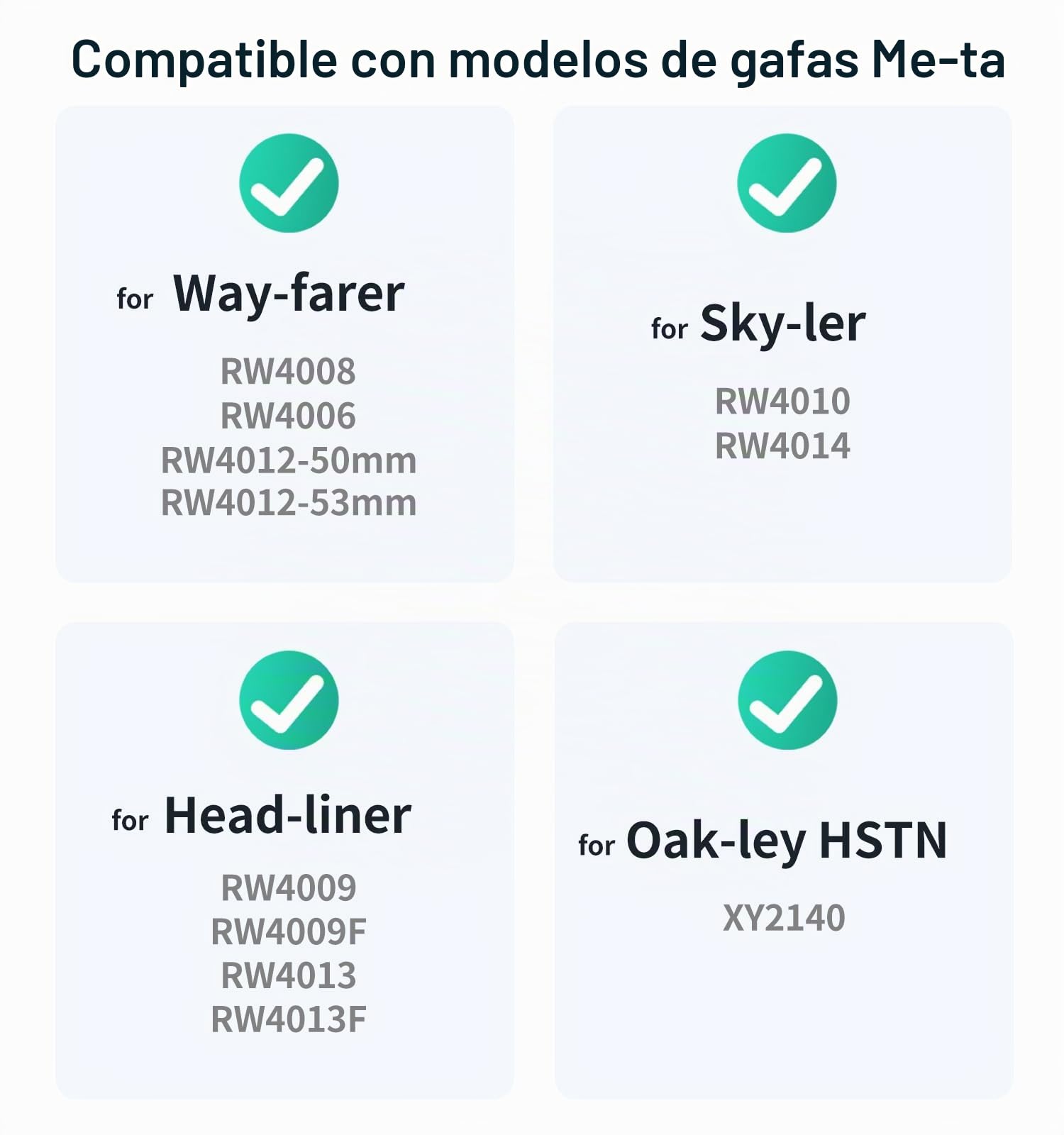 Tapa de Webcam Rotativa 180° para Gafas Inteligentes Meta Gen 2 [Paquete de 6], Tapa de Luz LED Reutilizable para Wayfarer/Skyler/Headliner & Oakley Meta HSTN, Accesorios de Privacidad [Negro]