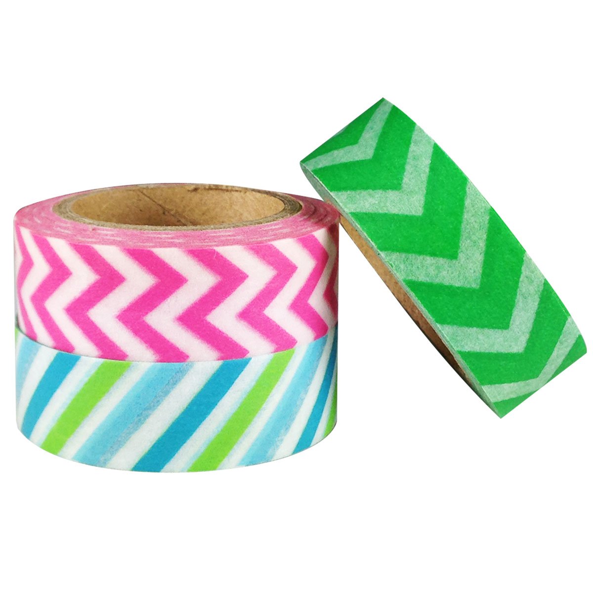 allydrew Colorful Lines Japanese Washi Masking Tape (Set of 3)