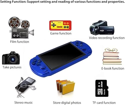 Miniatura 3 de Consolas de juegos de mano integradas en más de 1000 juegos gratis, 8 GB de RAM, pantalla de 5.1 pulgadas, doble balancín, compatible con salida de