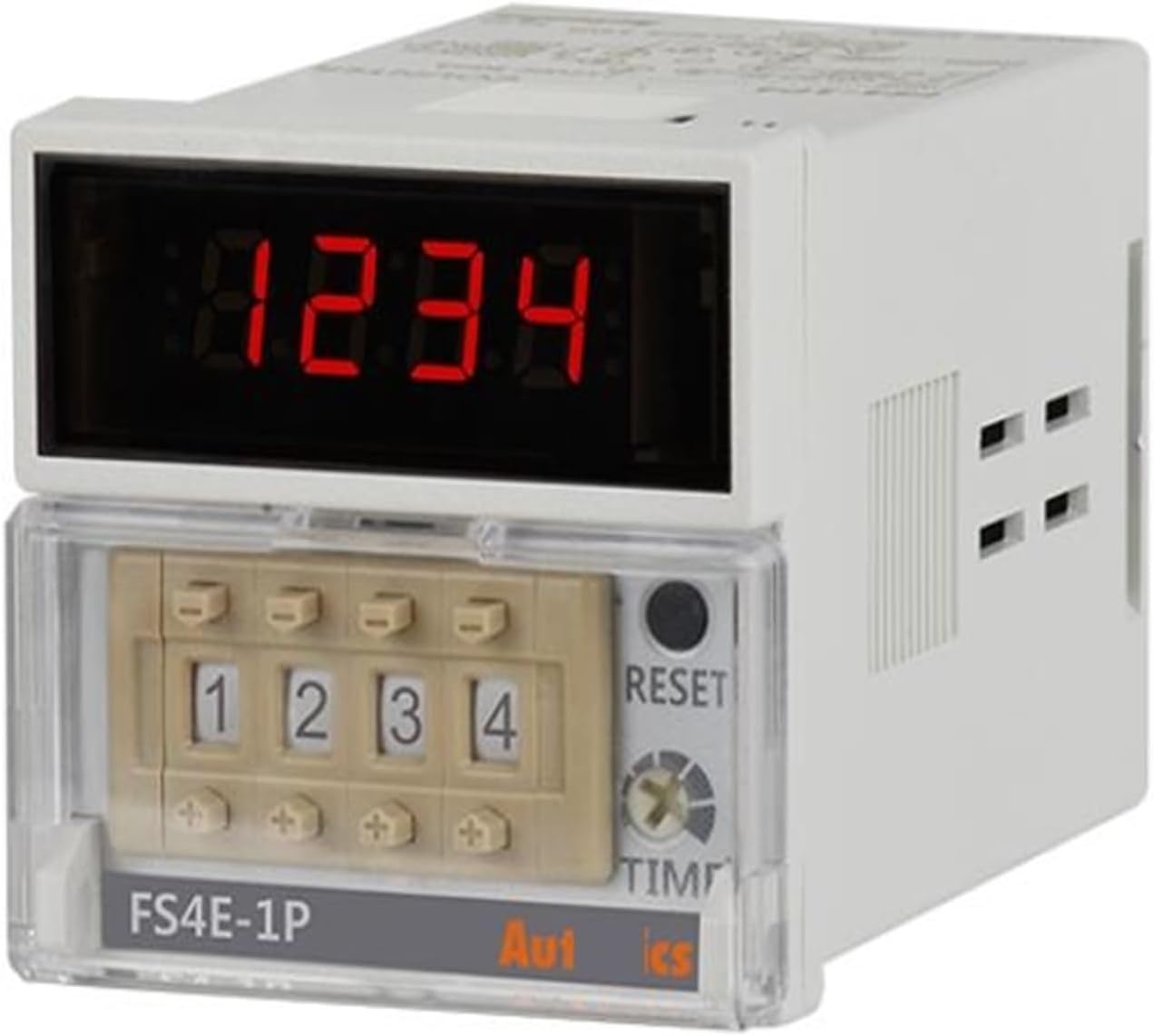 NURII Digital Counter FS4E-1P2 8 Pin Socket Timer 24VAC~ 50/60Hz, 24-48VDC Electrical Timers