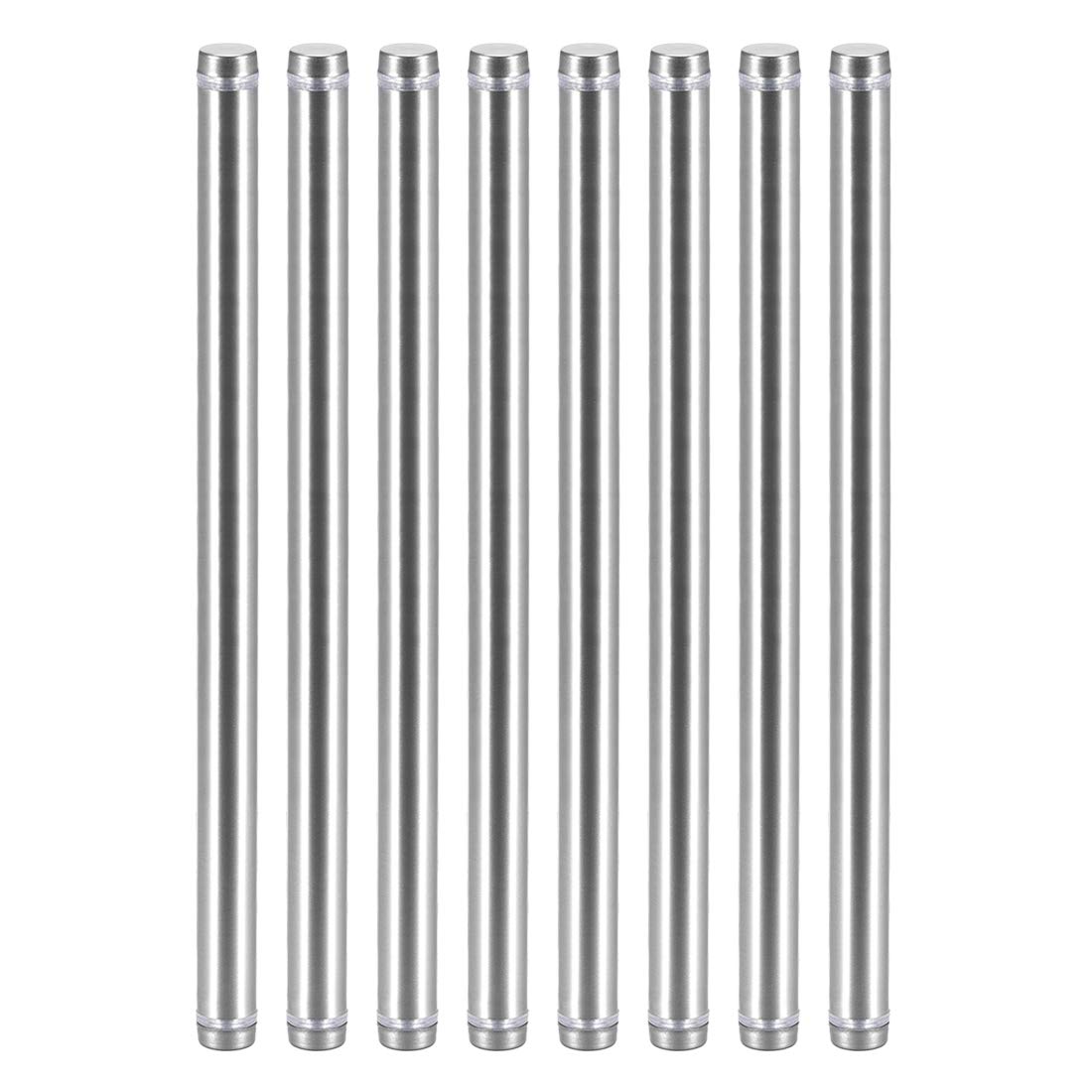 uxcell 1/2 Dia x 2-1/2"(12x64mm) Double Head Standoff Screws Acrylic Glass Nails 8pcs